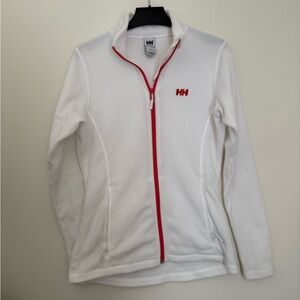 Helly Hansen White Sweater with Red Accents